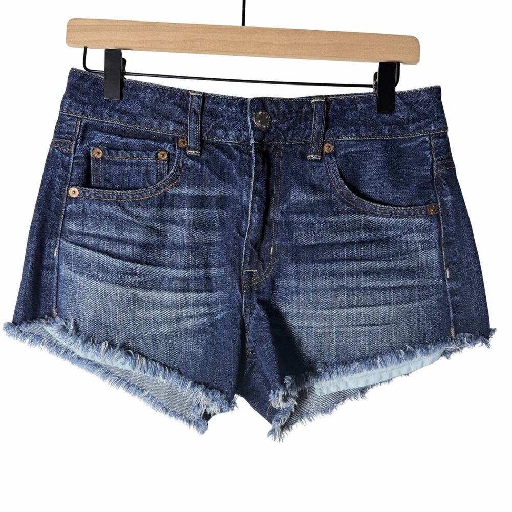 American Eagle Outfitters Hi Rise Festival Dark Wash Cutoff Shorts Women's 4